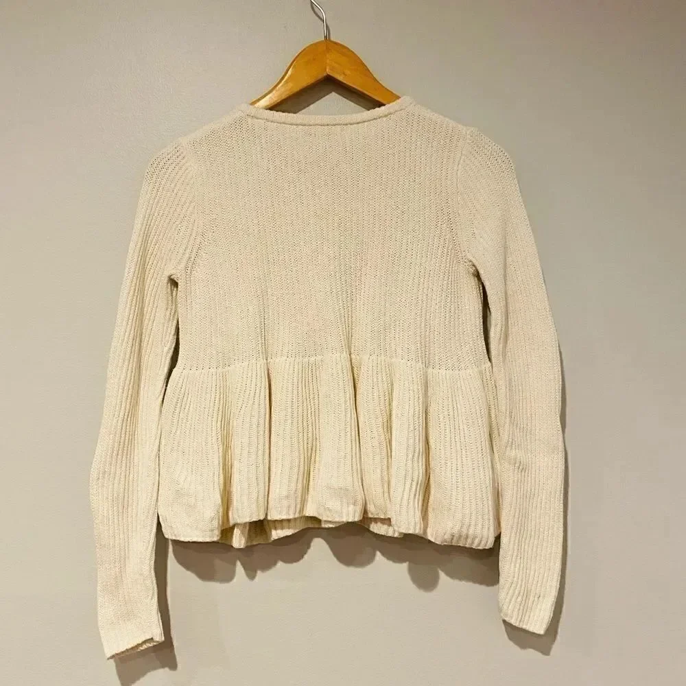 Madewell Ribbed Swing Pullover Sweater